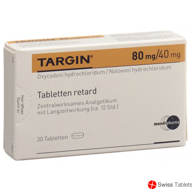 Targin Retard Tabletten 80mg/40mg 30 Stück buy online