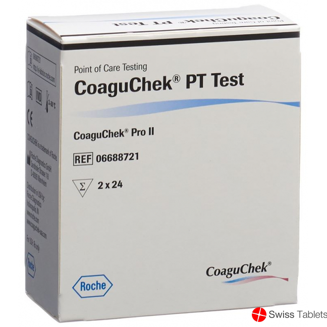 CoaguChek PT Test German / Italian / Dutch / French 2 x 24 pcs