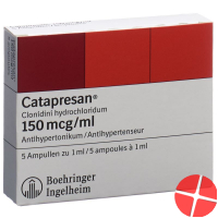 Catapresan Injektionslösung 150mcg/ml 5 Ampullen 1ml Catapresan Injektionslösung 150mcg/ml 5 Ampullen 1ml