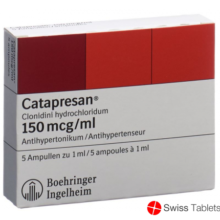Catapresan Injektionslösung 150mcg/ml 5 Ampullen 1ml buy online