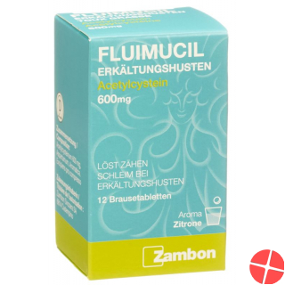Fluimucil Erkältungshust Brausetabletten 600mg 12 Stück Fluimucil Erkältungshust Brausetabletten 600mg 12 Stück