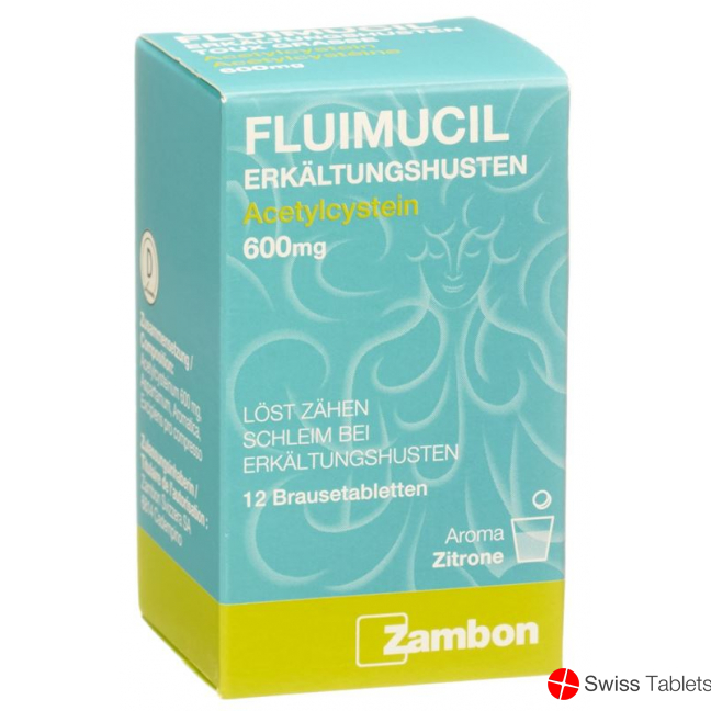 Fluimucil Erkältungshust Brausetabletten 600mg 12 Stück buy online
