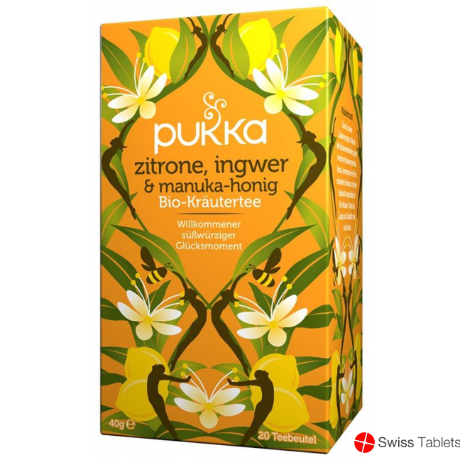 Pukka Zitrone, Ingwer & Manuka-Honig Tee Bio (neu) Beutel 20 Stück buy online