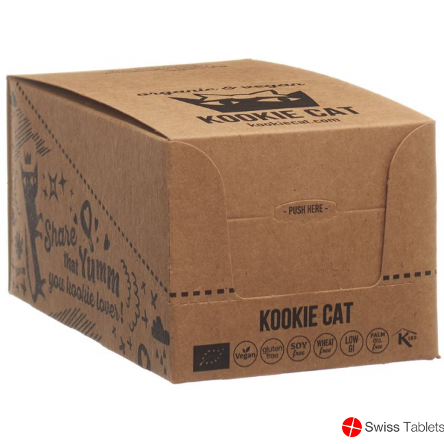 Kookie Cat Vanilla Choc Chip Cookie 12x 50g buy online
