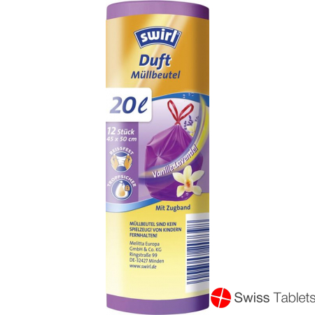 Swirl Duft-Müllbeutel 20L Lavendel-Vanille 12 Stück buy online