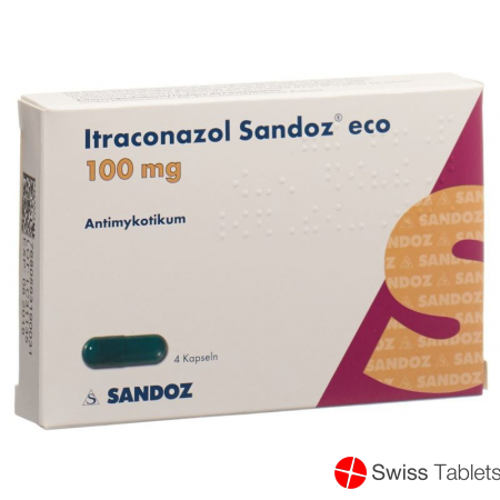 Itraconazol Sandoz Eco 4 Kapseln 100mg 4 Stück buy online