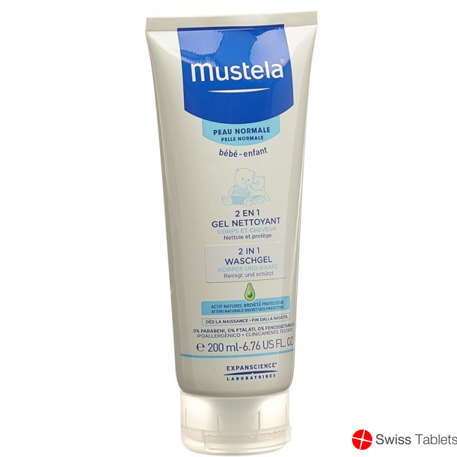 Mustela 2in1 Waschgel Normale Haut Tube 200ml buy online
