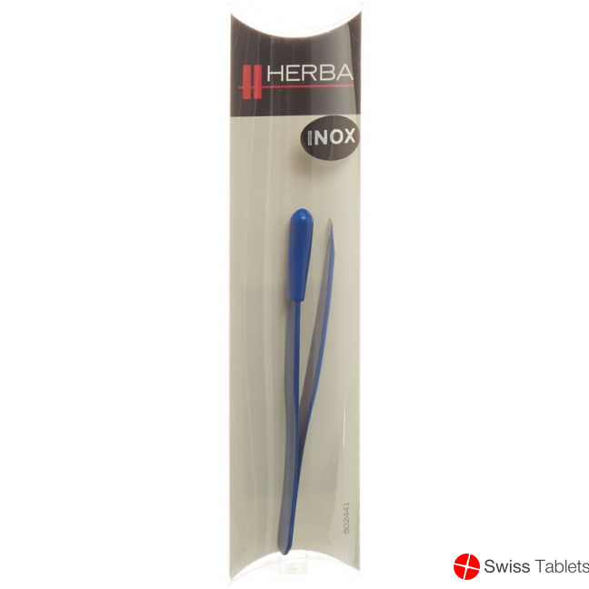 Herba tweezers inclined inox blue buy online