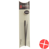 Herba tweezers pointed inox black