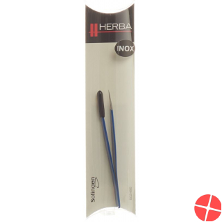 Herba Tweezers Pointed Inox Blue