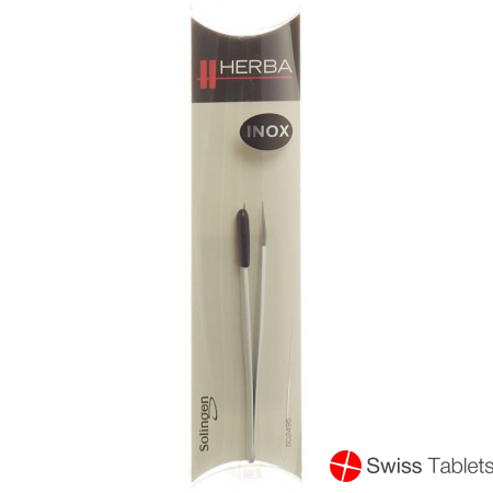 Herba tweezers pointed inox white buy online