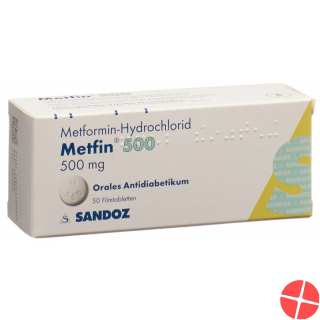 Metfin Filmtabletten 500mg 50 Stück