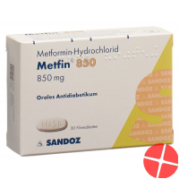 Metfin Filmtabletten 850mg 30 Stück
