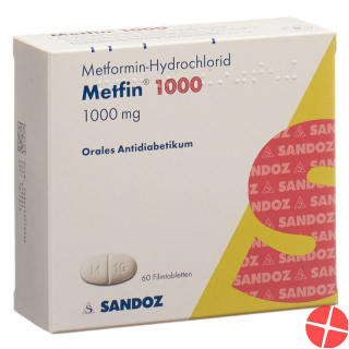 Metfin Filmtabletten 1000mg 60 Stück