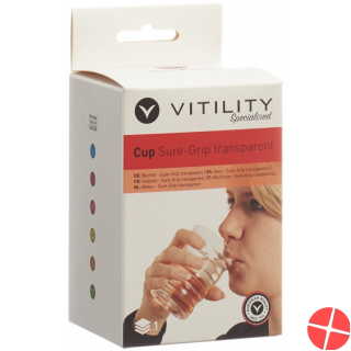 Vitility Mug Sure-Grip 200ml Transparent