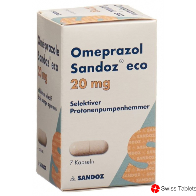 Omeprazol Sandoz Eco Kapseln 20mg Dose 7 Stück buy online