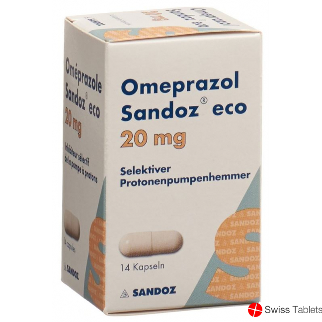 Omeprazol Sandoz Eco Kapseln 20mg Dose 14 Stück buy online
