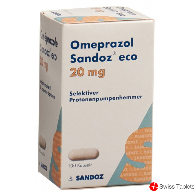 Omeprazol Sandoz Eco Kapseln 20mg Dose 100 Stück buy online