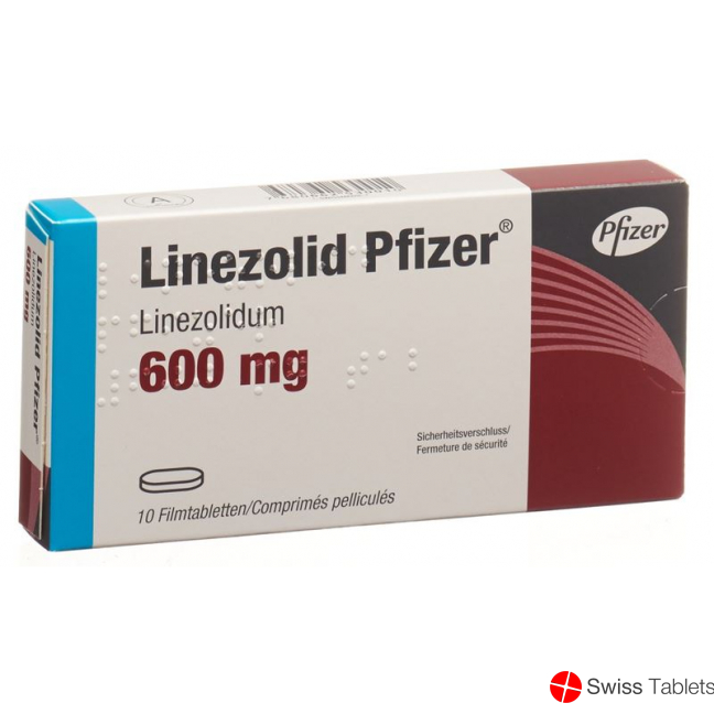 Linezolid Pfizer Filmtabletten 600mg 10 Stück buy online