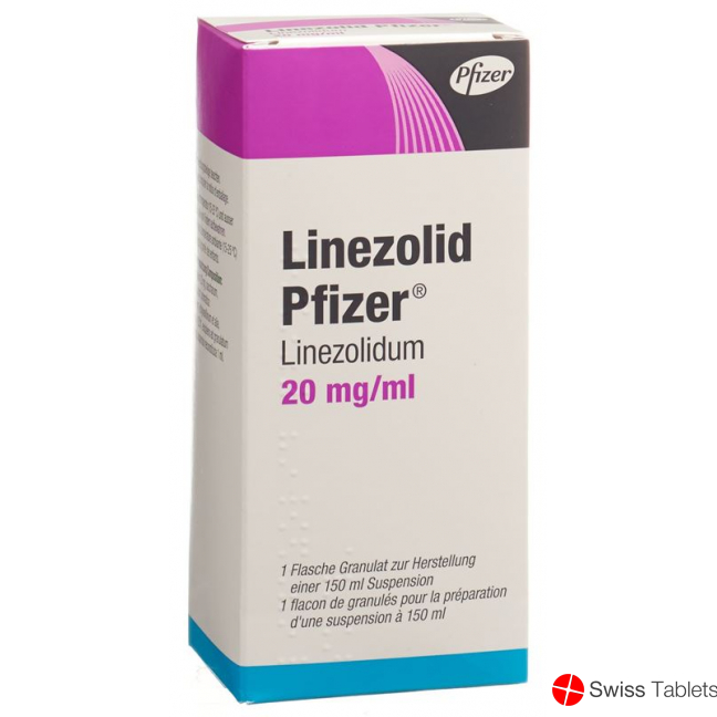 Linezolid Pfizer Granulat 20mg/ml Pulver Suspension Flasche 150ml buy online