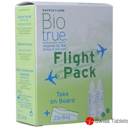 Bausch & Lomb Biotrue All-in-one Lösung Flight Pack 2x 60ml buy online