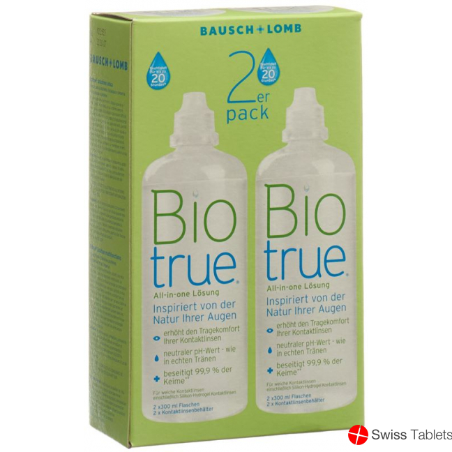 Bausch & Lomb Biotrue All-in-one Lösung 2x 300ml buy online