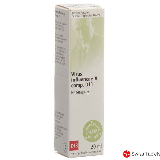 Spenglersan Virus Infl A Comp D 13 Nasenspr 20ml buy online