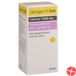 Calcimagon D3 Forte Kautabletten Zitron (neu) 90 Stück