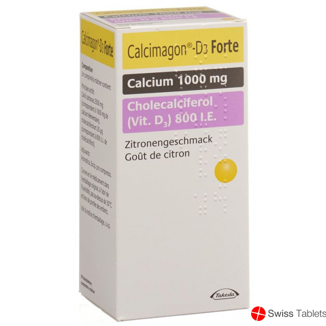 Calcimagon D3 Forte Kautabletten Zitron (neu) 90 Stück buy online