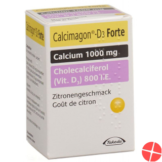 Calcimagon D3 Forte Kautabletten Zitron (neu) 30 Stück