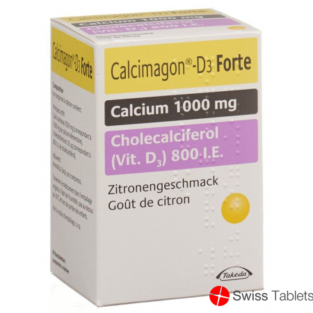 Calcimagon D3 Forte Kautabletten Zitron (neu) 60 Stück buy online