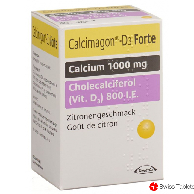 Calcimagon D3 Forte Kautabletten Zitron (neu) 60 Stück buy online