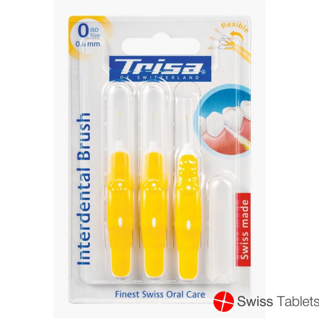 Trisa Interdental Brush Flexible 0.6mm Iso 0 3 Stück buy online