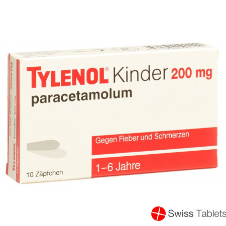 Tylenol 200mg 10 Zäpfchen buy online