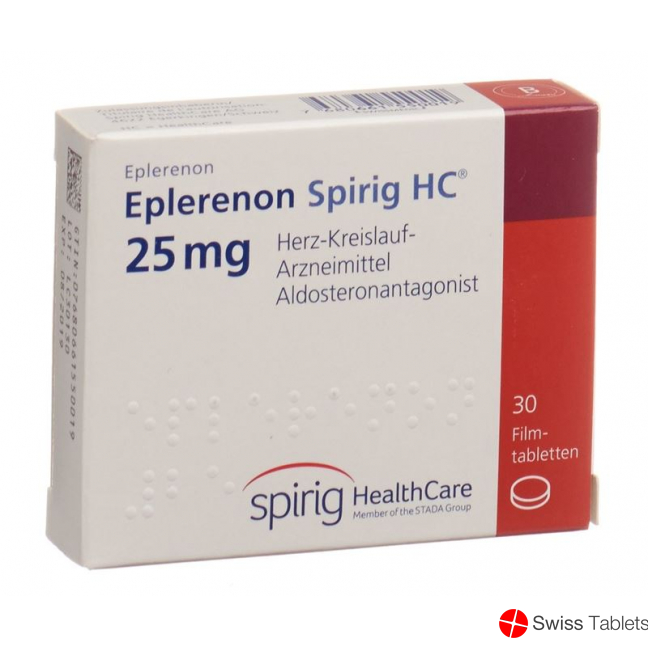 Eplerenon Spirig HC Filmtabletten 25mg 30 Stück buy online