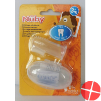Nuby finger toothbrush with storage box