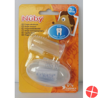 Nuby finger toothbrush with storage box