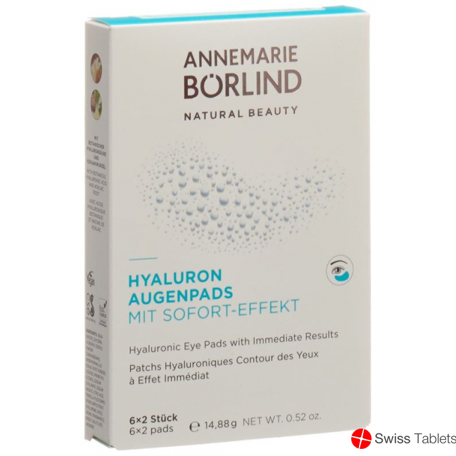 Boerlind Hyaluron Augenpads mit Sofort-Effekt 6 Stück buy online