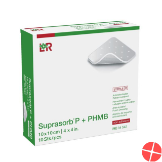 Suprasorb P+phmb Schaumverband 10x10cm 10 Stück
