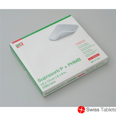Suprasorb P+phmb Schaumverband 15x15cm 5 Stück buy online