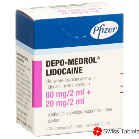 Depo Medrol Lidocaine 80mg/2ml Durchstechflasche 2ml buy online