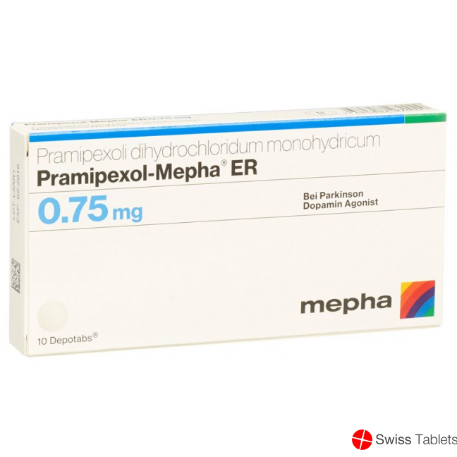 Pramipexol Mepha Er Depotabs 0.75mg 10 Stück buy online