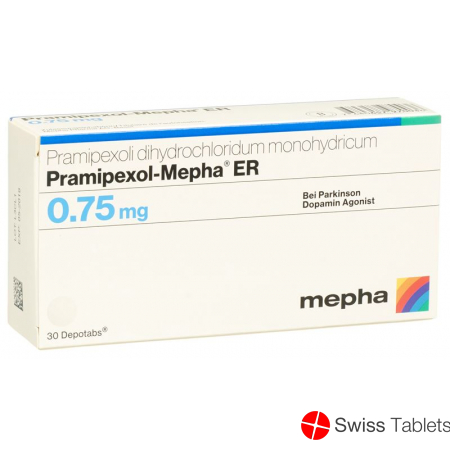 Pramipexol Mepha Er Depotabs 0.75mg 30 Stück buy online