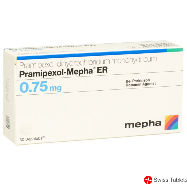 Pramipexol Mepha Er Depotabs 0.75mg 30 Stück buy online