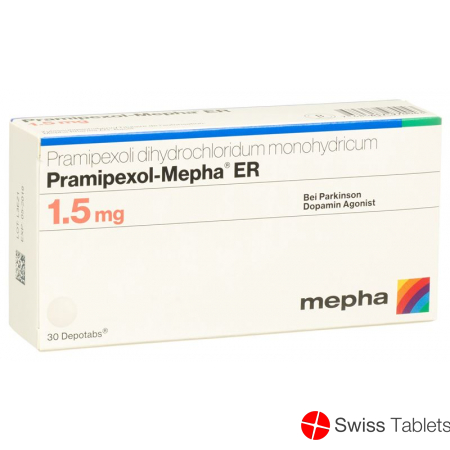 Pramipexol Mepha Er Depotabs 1.5mg 30 Stück buy online
