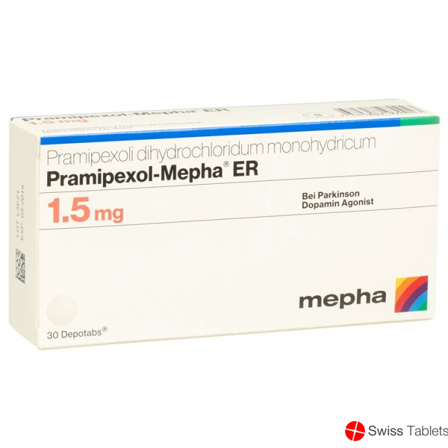Pramipexol Mepha Er Depotabs 1.5mg 30 Stück buy online