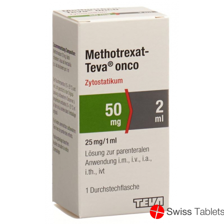 Methotrexat Teva Onco 50mg/2ml Durchstechflasche 2ml buy online