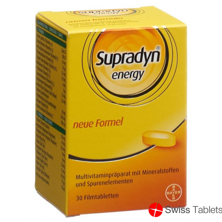 Supradyn Pro Energy-Complex Film-coated tablets Box of 30 buy online