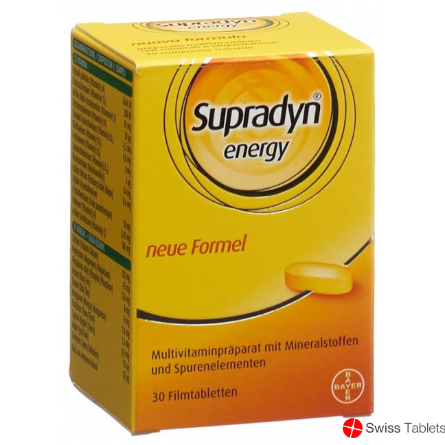 Supradyn Pro Energy-Complex Film-coated tablets Box of 30 buy online