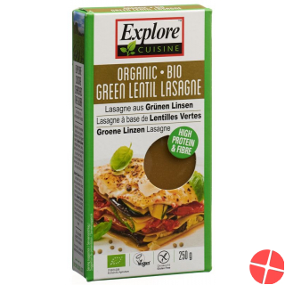 Explore Cuisine Lasagne Aus Grün Linsen Bio 250g